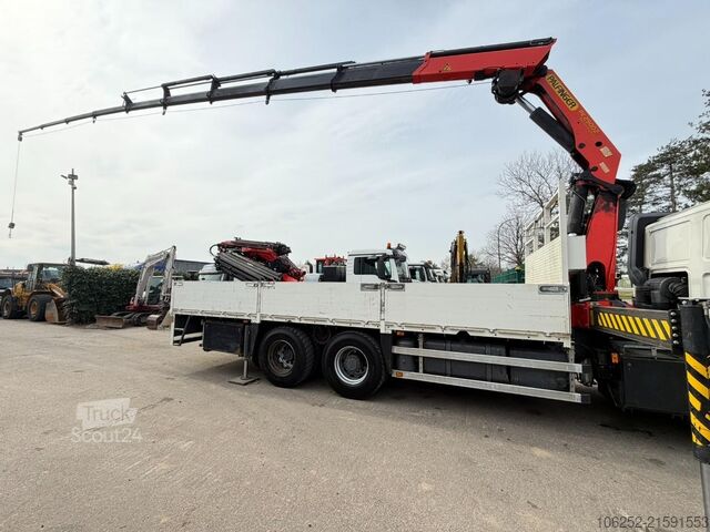 Open body DAF CF 85.340 6x2 + KRAN PALFINGER PK29002 9x (5x H...