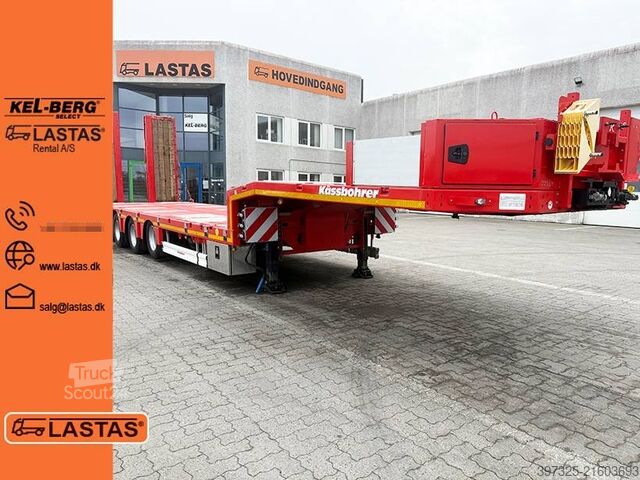 Nízký nakladač Kässbohrer Machine trailer / Maschinenanhänger / Maskintraile