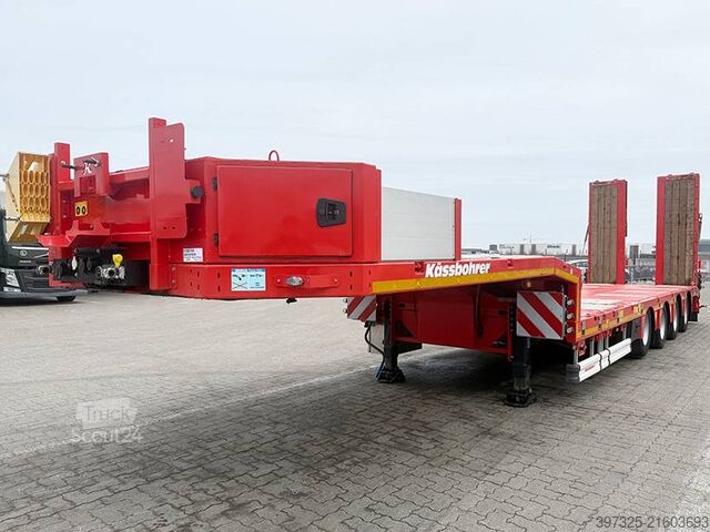 Nízký nakladač Kässbohrer Machine trailer / Maschinenanhänger / Maskintraile