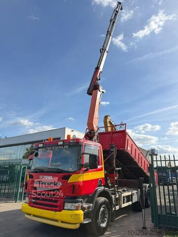 Pašizgāzējs ar celtni Scania P380 6x4 TIPPER + CRANE PALFINGER PK 17502 (5x)...