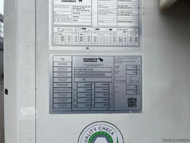Transport chłodniczy/mrożony Schmitz Cargobull SCB*S3B / Frigo Trailer / Carrier Vector 1950 /...