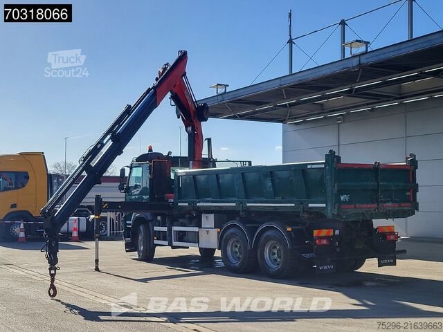 Kipper met kraan Volvo FMX 460 6X4 Palfinger PK24001-K Kran Crane 12m3...