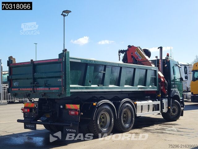 Kipper met kraan Volvo FMX 460 6X4 Palfinger PK24001-K Kran Crane 12m3...