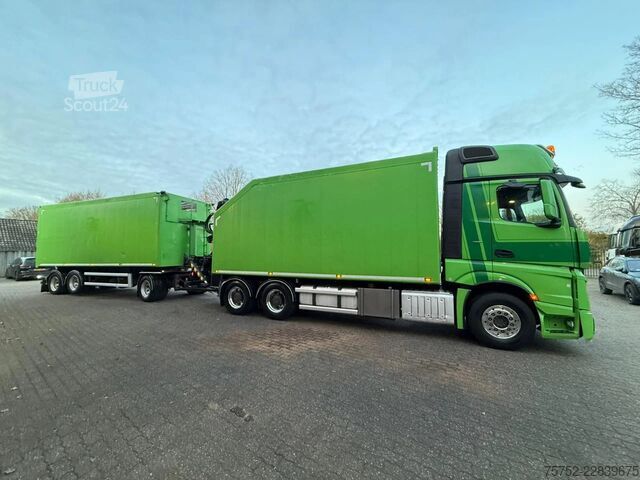 Laadplatform Mercedes-Benz Actros 2948 6X4 Knijpercombinatie Palfinger Eps...