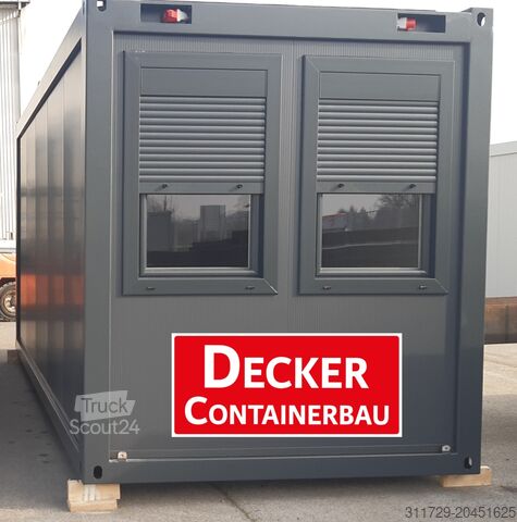 Živý kontejner Decker Containerbau Bürocontainer 20ft, Staplertaschen