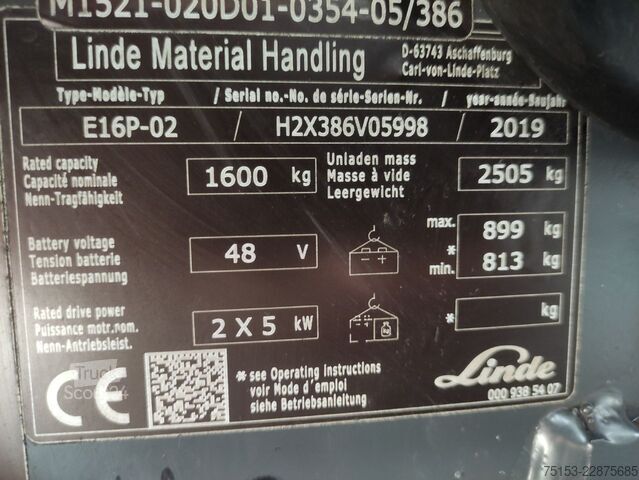 Elettrico – 4 ruote Linde E16P-02/386 EVO