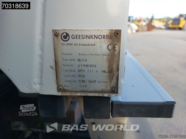 Véhicule de collecte des déchets DAF LF 220 6X2 NL-Truck APK Geesink GPM III v 14L22...