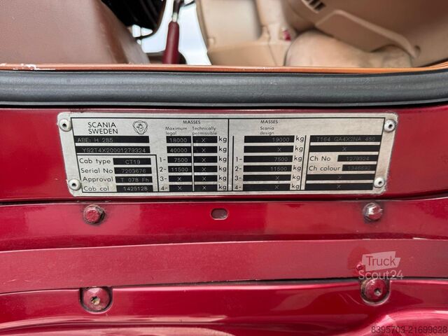 Tractor estándar SCANIA Torpedo 164/480