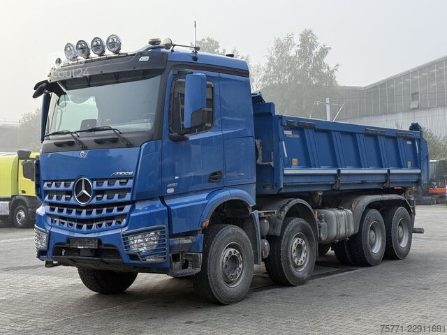 Tippvagn Mercedes-Benz AROCS 4151 8x4 EURO6 WYWROTKA MEILLER KIPPER Z ...
