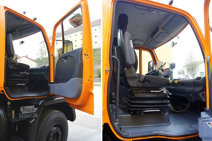 Autocarro ribaltabile Mercedes-Benz UNIMOG U400 /TÜV/Hydros./VarioPilot/Salzstreuer 4m³