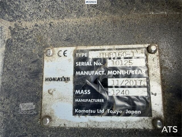 Drticí kladivo Komatsu JTHB160-1 Hydraulic Breaker w/S60 Attachment and C
