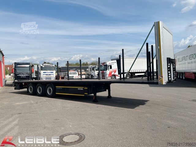 Munkaállvány félpótkocsi KÖGEL S24-1 Plateau Rungen *Liftachse*Reifen 90%*