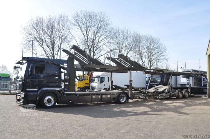 Autonkuljetuspakettiauto MAN TGS 18.420 + 2AS GROENEWOLD 2018 AUTO-TRANSPORTER