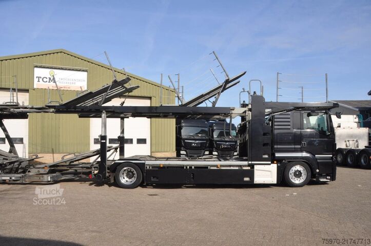 Autonkuljetuspakettiauto MAN TGS 18.420 + 2AS GROENEWOLD 2018 AUTO-TRANSPORTER