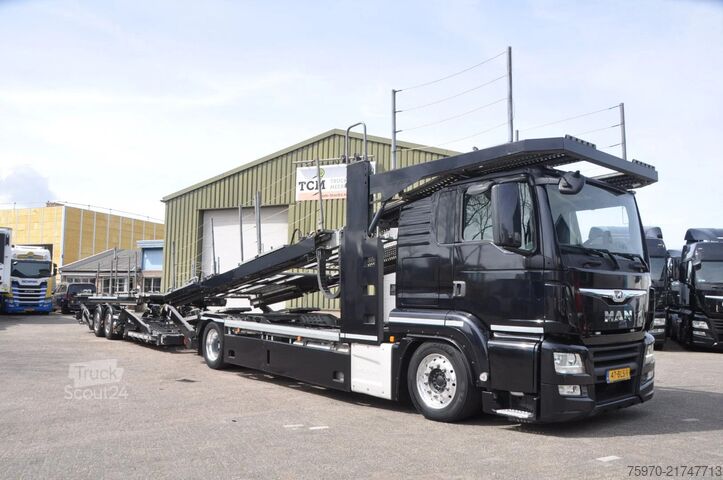 Autonkuljetuspakettiauto MAN TGS 18.420 + 2AS GROENEWOLD 2018 AUTO-TRANSPORTER