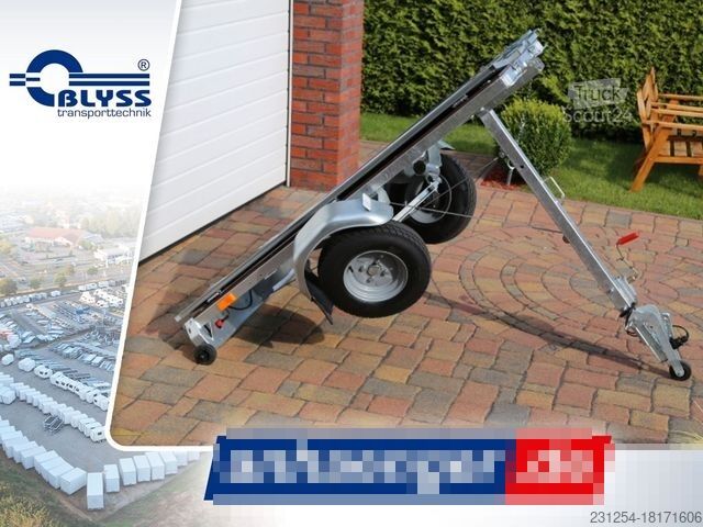 Rimorchio per auto BLYSS Transformer Klappanhänger 183x118x29cm 750kgGG