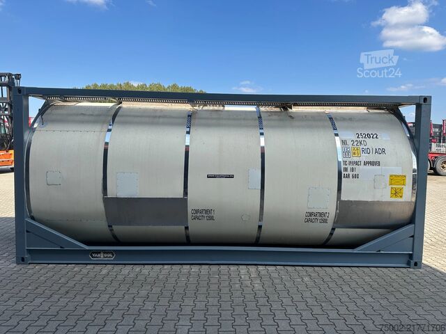 Contentor Van Hool 20FT ISO 25.00L / 2 comp (2x 12.500L) /IMO-1 / ...