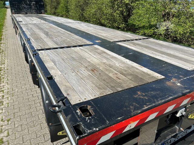 Rimorchio della piattaforma Broshuis | 3 AOU | DOUBLE EXTENSION 29500 MM !! | FULL S...