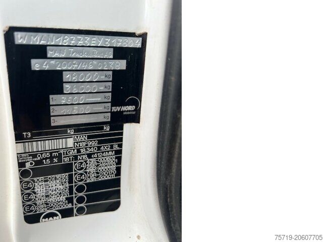 Absetzkipper LKW MAN TGM 18.340 4x2 TGM Meiller AK