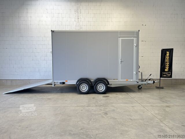 Kasti piekabe Vezeko TK D 35.40 SP Rampe Tür Sonder Kofferanhänger