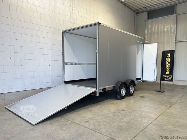 Kasti piekabe Vezeko TK D 35.40 SP Rampe Tür Sonder Kofferanhänger