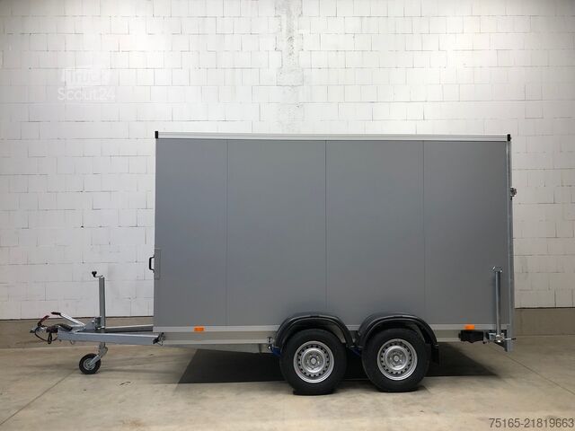 Kasti piekabe Vezeko TK B 27.35 Rampe Tür Fenster Kofferanhänger