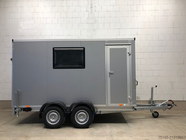 Kasti piekabe Vezeko TK B 27.35 Rampe Tür Fenster Kofferanhänger