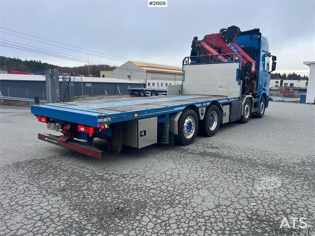 Автокран Scania R580 8x2 crane truck w/ 95t/m hmf crane, jib, winc