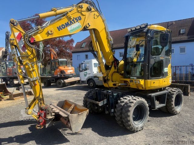 Τροχοφόρος εκσκαφέας KOMATSU PW 98 MR-10 / gepflegt / 1600 Bh / inkl. GRL+TL