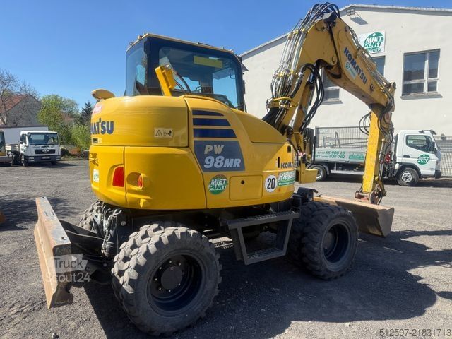 Τροχοφόρος εκσκαφέας KOMATSU PW 98 MR-10 / gepflegt / 1600 Bh / inkl. GRL+TL