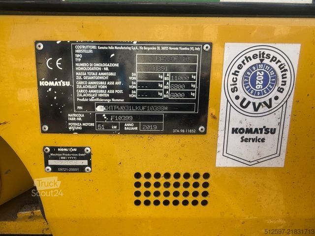 Τροχοφόρος εκσκαφέας KOMATSU PW 98 MR-10 / gepflegt / 1600 Bh / inkl. GRL+TL