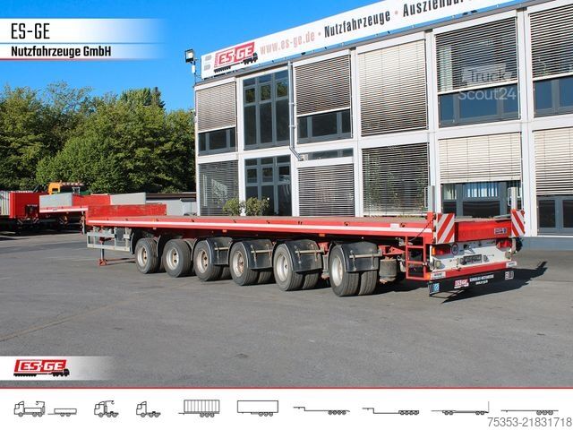 Remorque surbaissée ES-GE 6-Achs-Satteltieflader - hydr. gelenkt