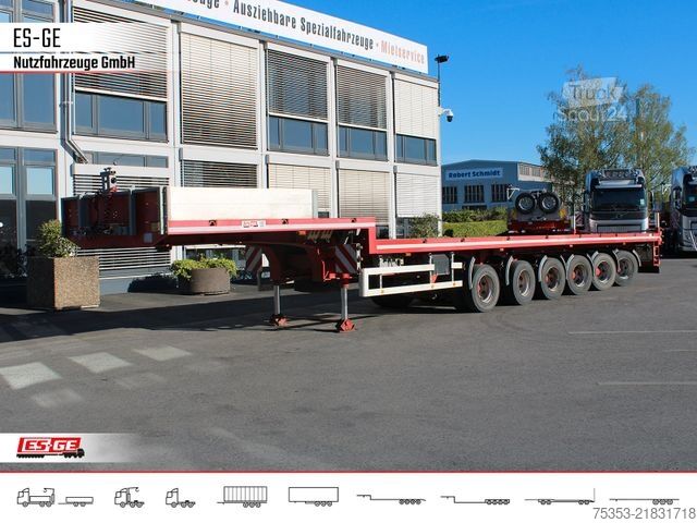 Remorque surbaissée ES-GE 6-Achs-Satteltieflader - hydr. gelenkt