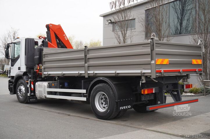 Trijų pusių savivartis Iveco Stralis 19.310 E6 4x2 / Fassi F155A.0.22