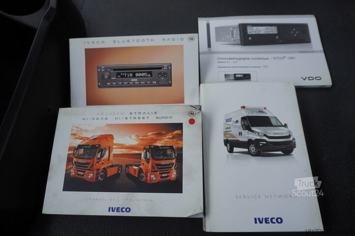 Trijų pusių savivartis Iveco Stralis 19.310 E6 4x2 / Fassi F155A.0.22