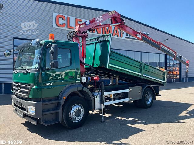 Mercedes-Benz Axor 1824 Manual Full steel HMF 12 Tonmeter laadkraan Mercedes-Benz Axor 1824 Manual Full steel HMF 12 Tonmeter laa...