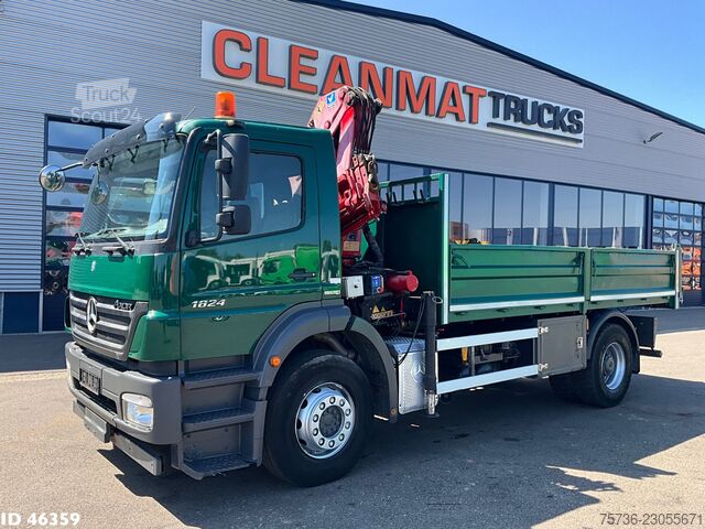 Mercedes-Benz Axor 1824 Manual Full steel HMF 12 Tonmeter laadkraan Mercedes-Benz Axor 1824 Manual Full steel HMF 12 Tonmeter laa...