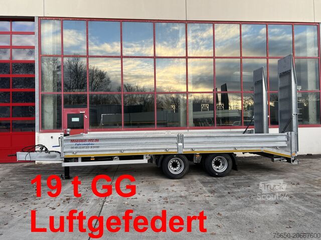 Alacsony rakodószintű pótkocsi Möslein TTO 19  19 t Tandemtieflader,Neufahrzeug