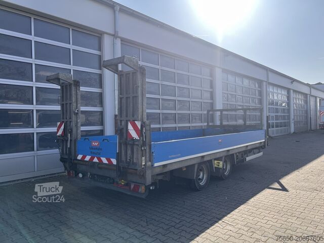 Alacsony rakodószintű pótkocsi Humbaur HBTZ 136224 TA-BS  13,6 t Tandemtieflader