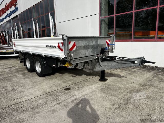 Driezijdige kipperaanhanger Müller Mitteltal TA-2  14,4 t Tandemkipper- Tieflader Breitbereifung NEUWERTIG