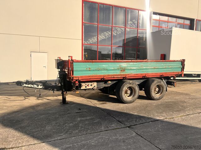 Tippsläp Obermaier OS2-TD190A 19 t Tandemkipper- Tieflader, Breitbereifung