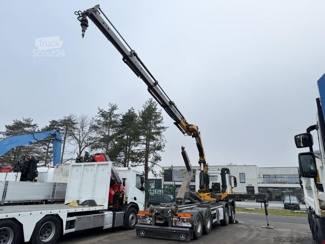 System för krokarm Mercedes-Benz AROCS 4143 8X4 WAF HOOKLIFT + CRANE EFFER 395 4...