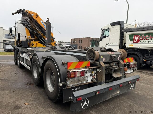 System för krokarm Mercedes-Benz AROCS 4143 8X4 WAF HOOKLIFT + CRANE EFFER 395 4...