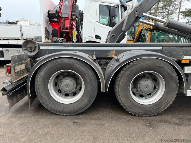 System för krokarm Mercedes-Benz AROCS 4143 8X4 WAF HOOKLIFT + CRANE EFFER 395 4...