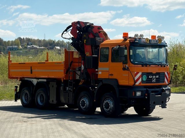 Kuorma-autoon asennettu nosturi MAN 35.414 * PALFINGER PK 36002 +FUNK / 8x8