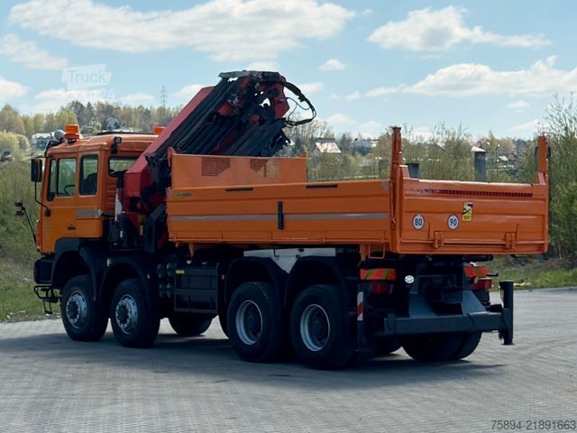 Kuorma-autoon asennettu nosturi MAN 35.414 * PALFINGER PK 36002 +FUNK / 8x8