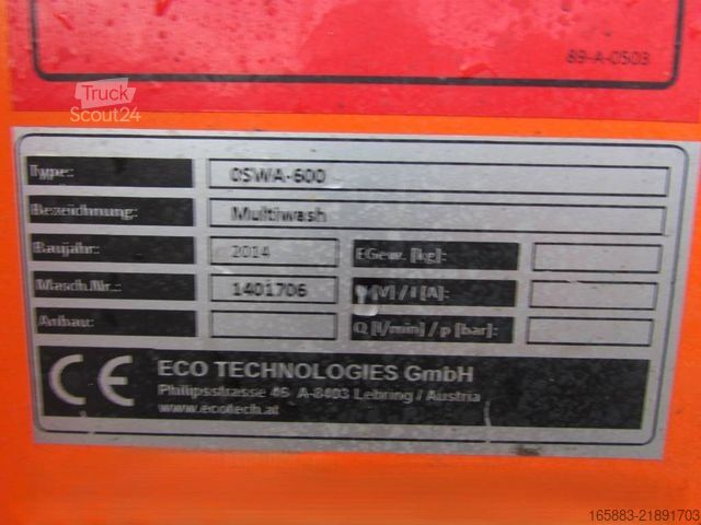 Altro  Eco Technologies SWA 600 Multiwash / Zapfwellena