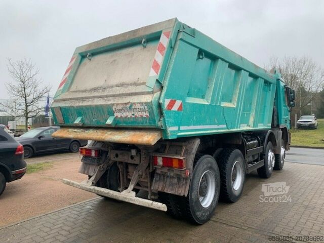 Kipper vrachtwagen Mercedes-Benz Actros 4141 K 8x6 Muldenkipper Blatt Fed