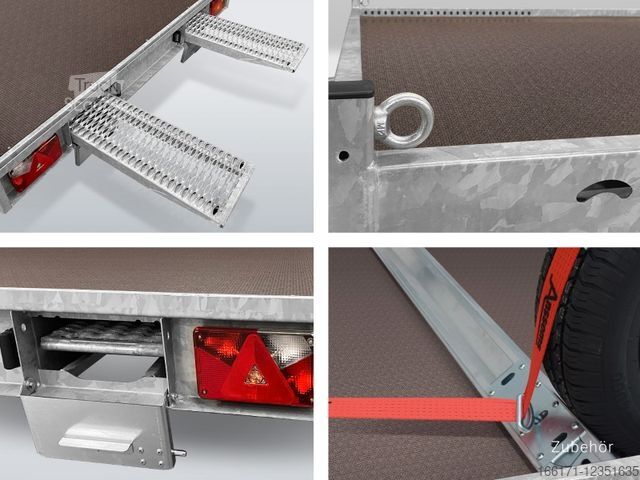 Przyczepa do przewozu samochodów ANSSEMS MSX 2700.405×200 2,7t Autotransporter LAGER