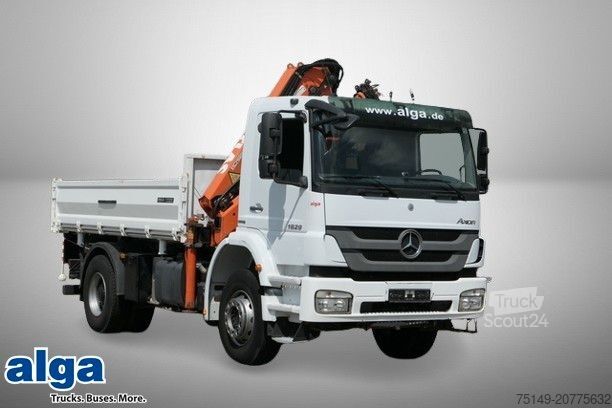 Damperli kamyon MERCEDES-BENZ 1829 K Axor, Atlas 116.3-A2L, AHK, Greifer,Klima